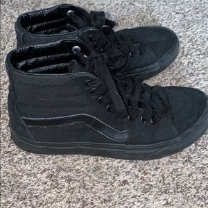 black high top vans